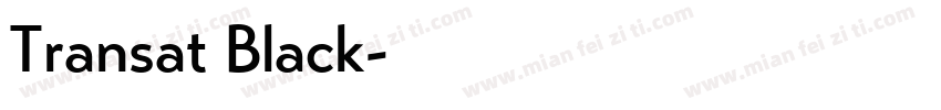 Transat Black字体转换